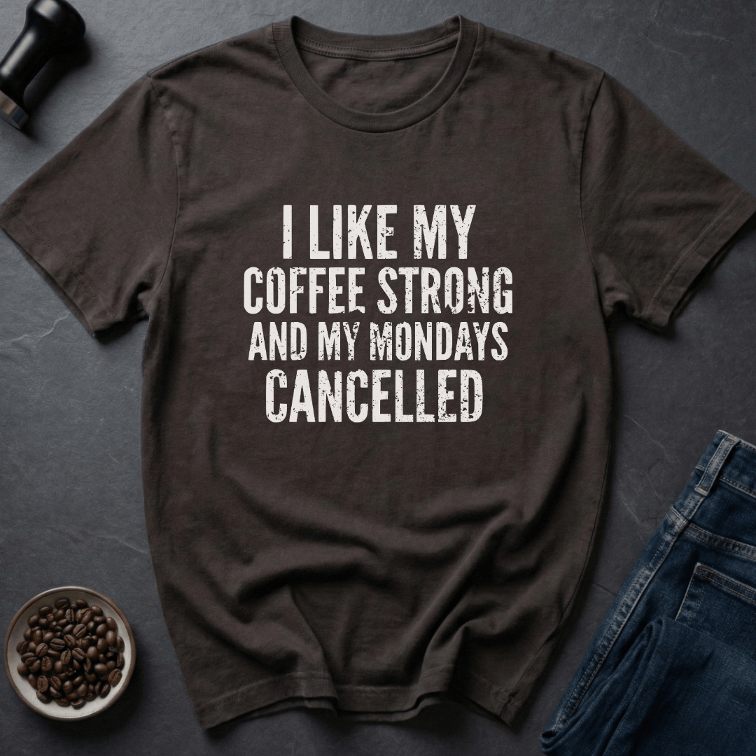 Coffee graphic Monday Survival T-Shirt in by Caffeine Dept