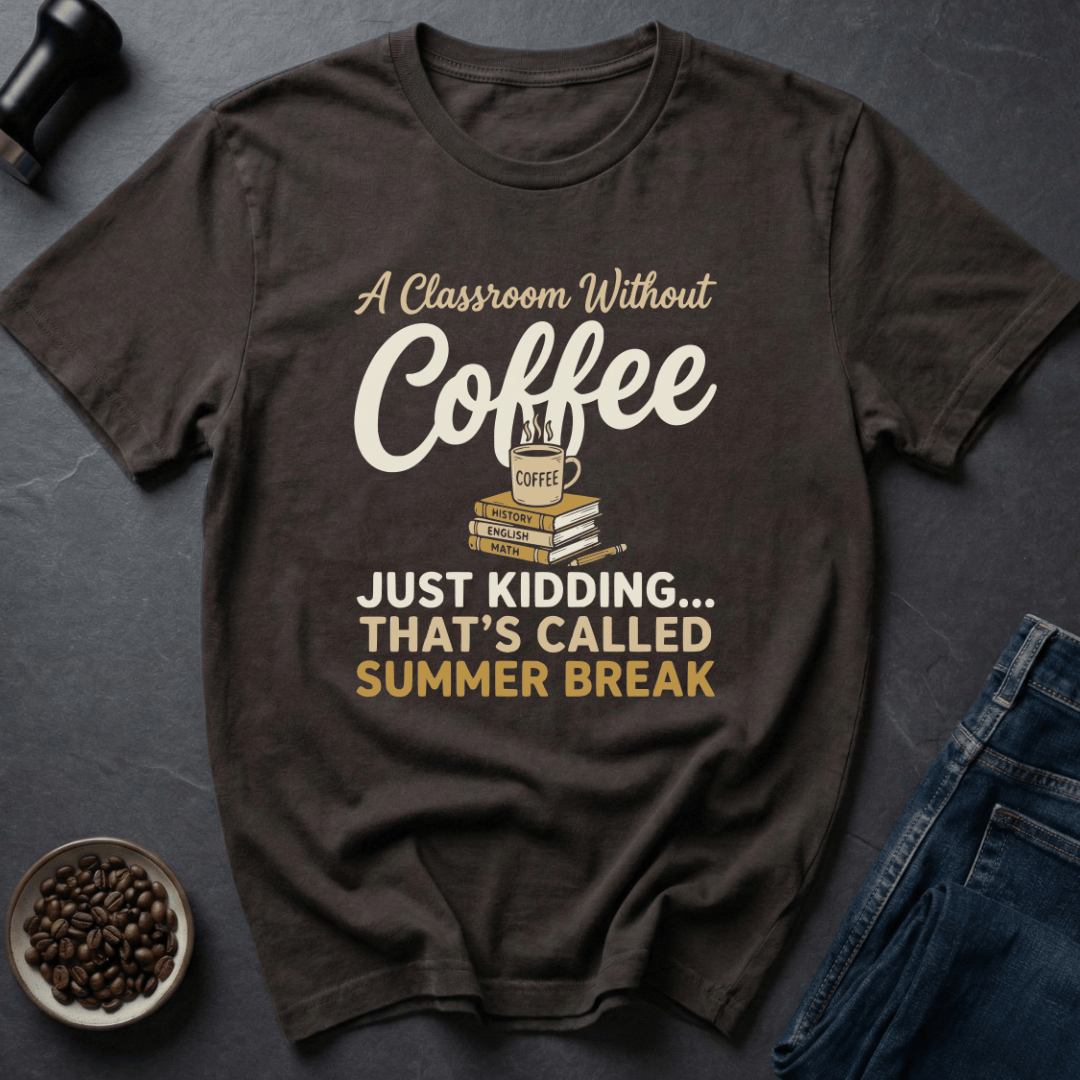 Coffee graphic Teacher Coffee T-Shirt in by Caffeine Dept