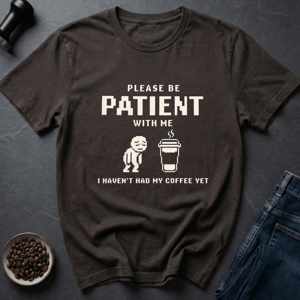 Coffee graphic Caffeine Pending T-Shirt in by Caffeine Dept