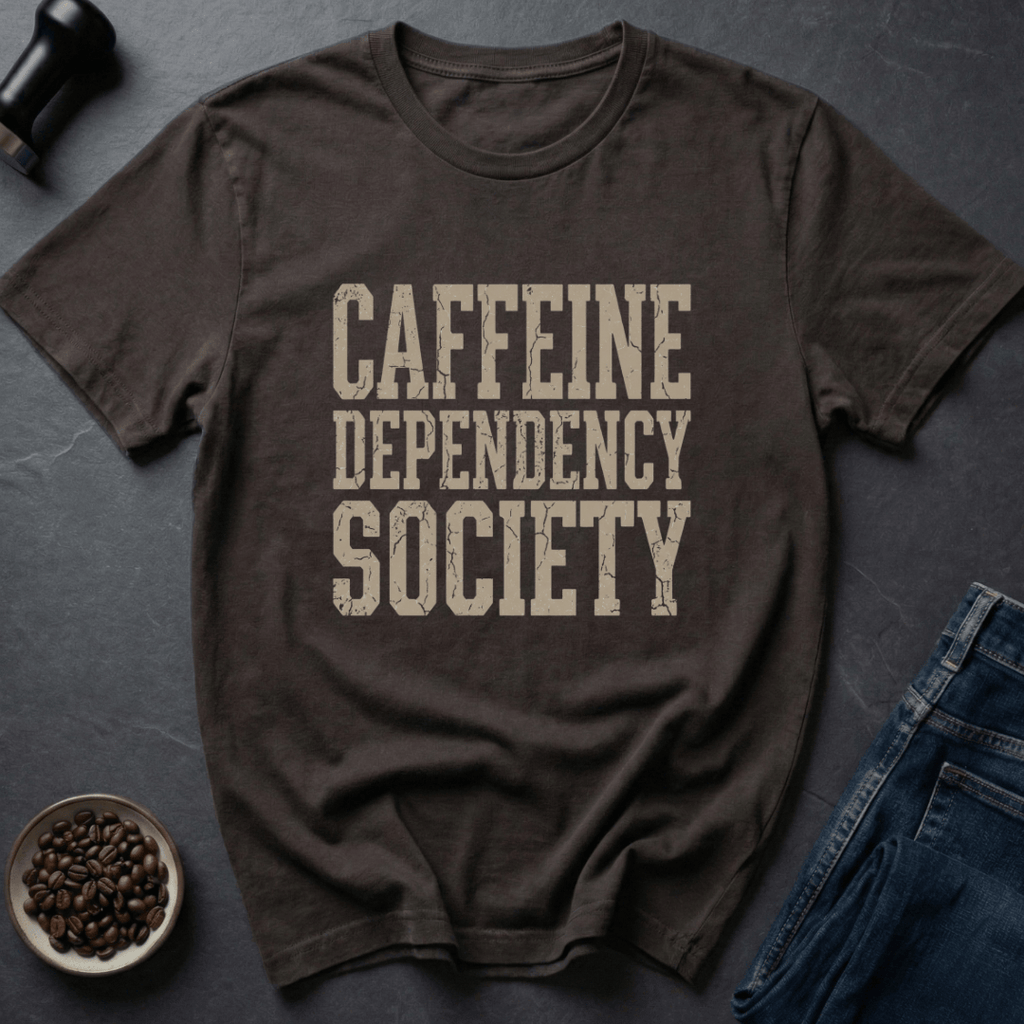 Coffee graphic Caffeine Society T-Shirt in by Caffeine Dept