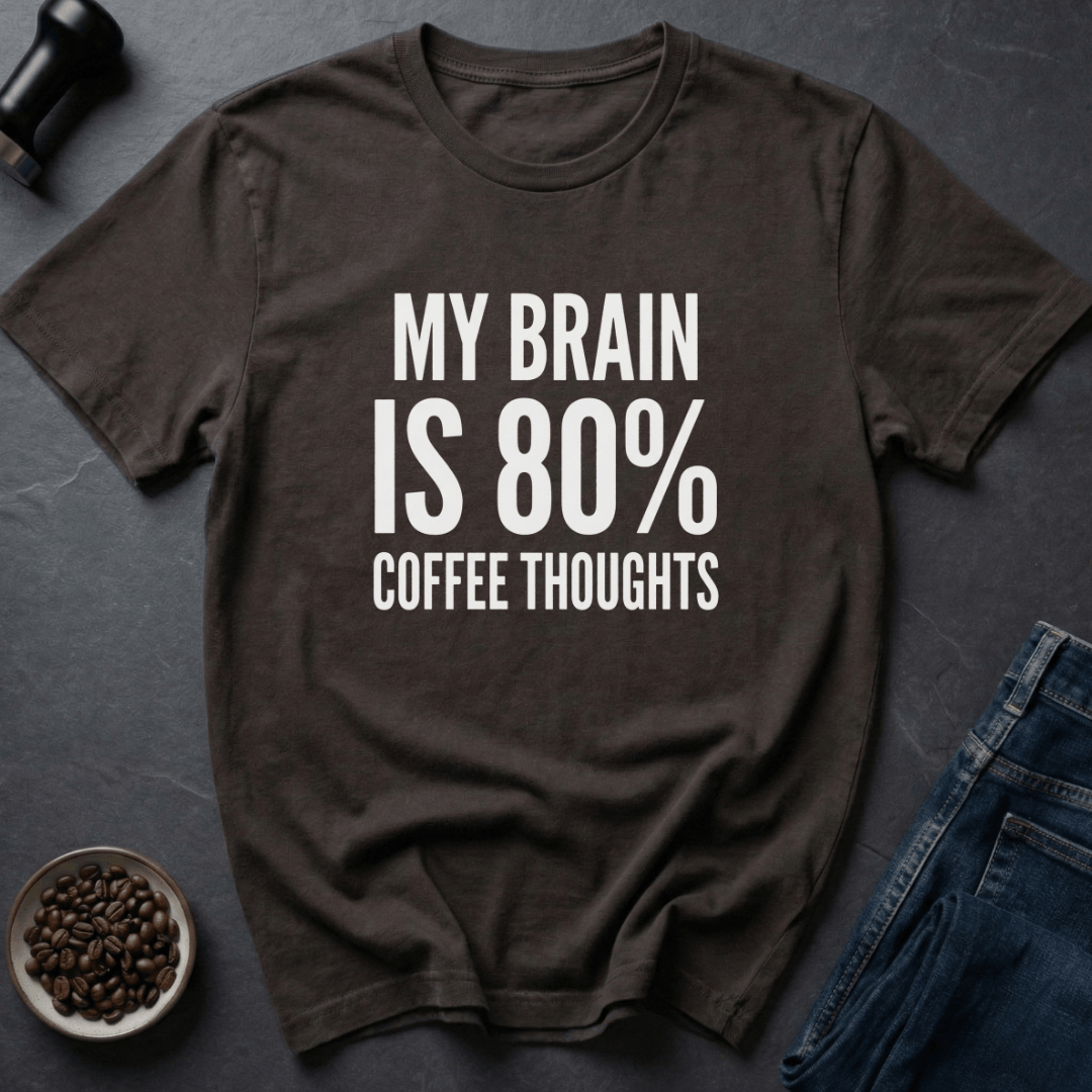 Coffee graphic Bean Powered T-Shirt in by Caffeine Dept