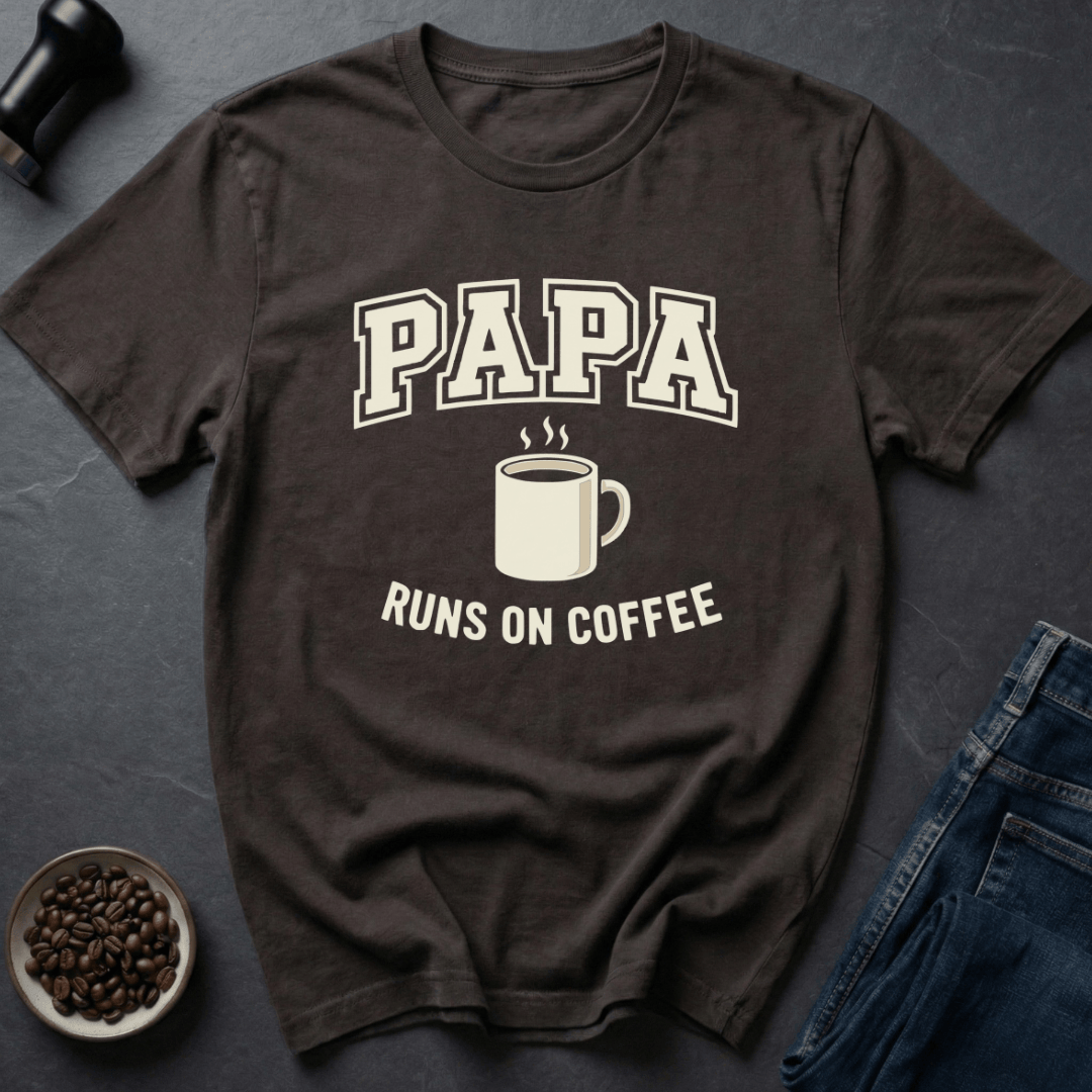 Coffee graphic Papa Coffee T-Shirt in by Caffeine Dept
