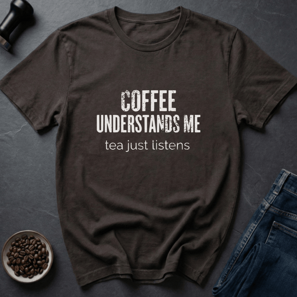 Coffee graphic Coffee Gets T-Shirt in by Caffeine Dept