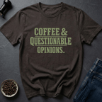 Coffee graphic Coffee Opinions T-Shirt in by Caffeine Dept