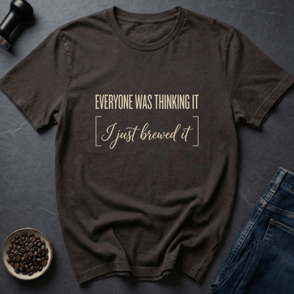 Coffee graphic Just Brewed T-Shirt in by Caffeine Dept