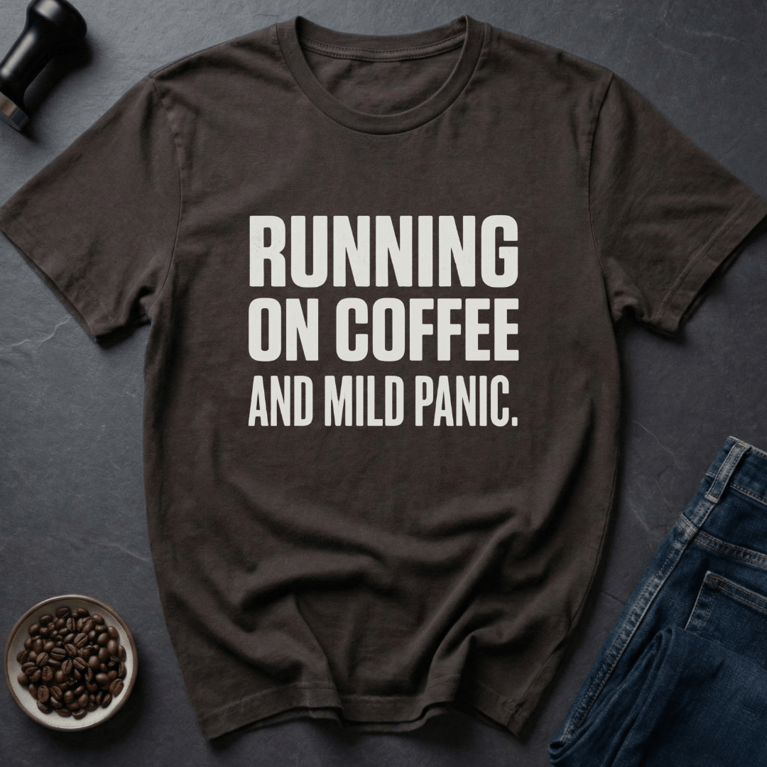 Coffee graphic Anxiety Coffee T-Shirt in by Caffeine Dept