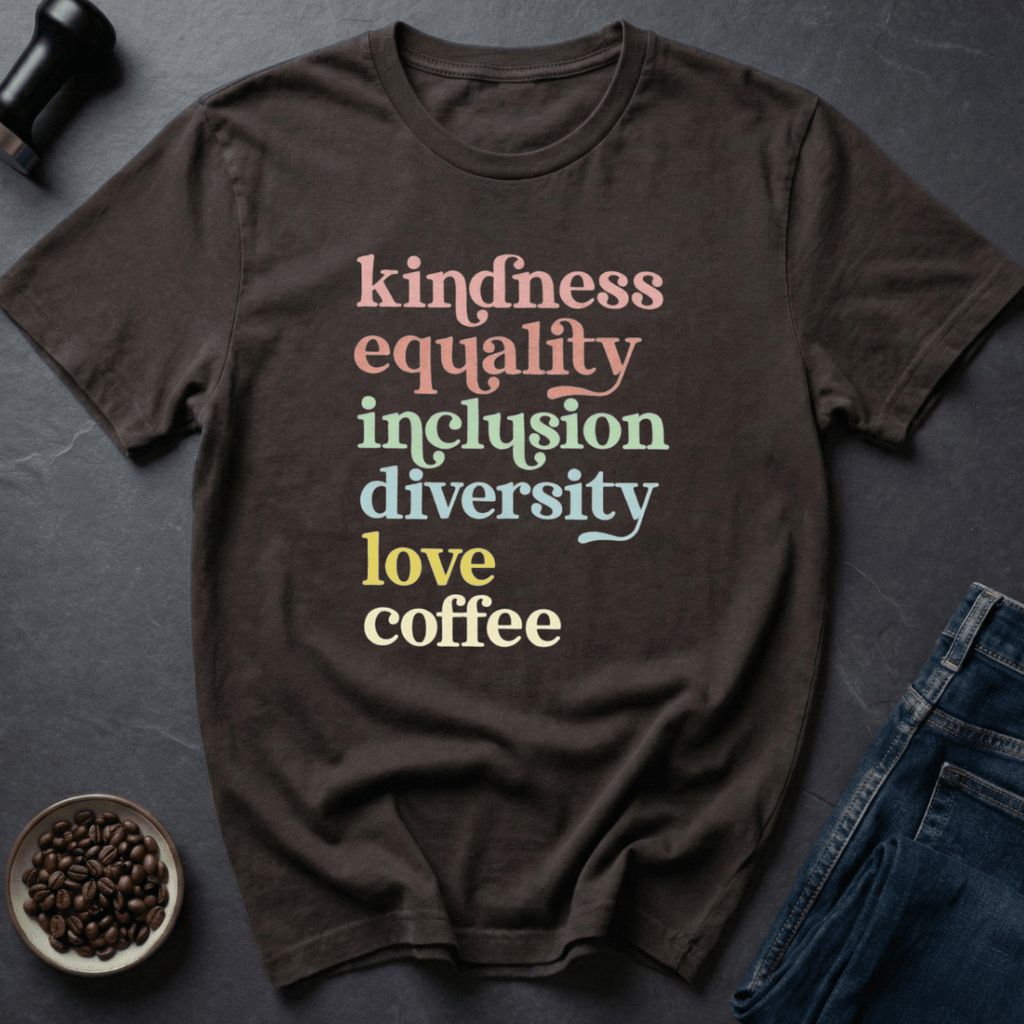 Coffee graphic Kind Coffee T-Shirt in by Caffeine Dept