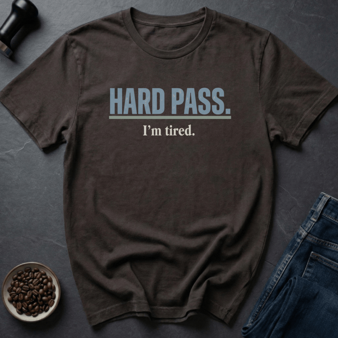 Coffee graphic Hard Pass T-Shirt in by Caffeine Dept
