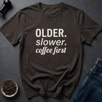 Coffee graphic Aging Fuel T-Shirt in by Caffeine Dept