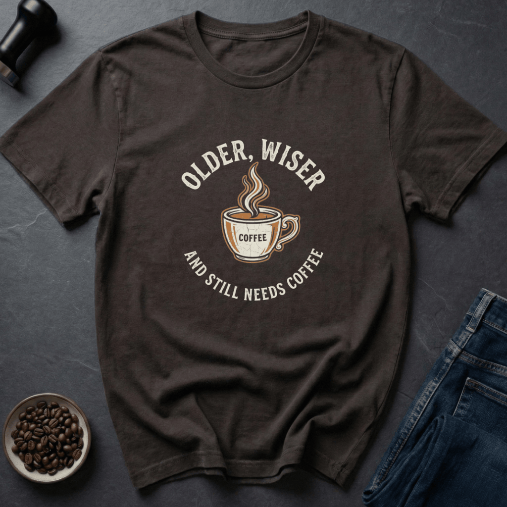 Coffee graphic Aged Brew T-Shirt in by Caffeine Dept