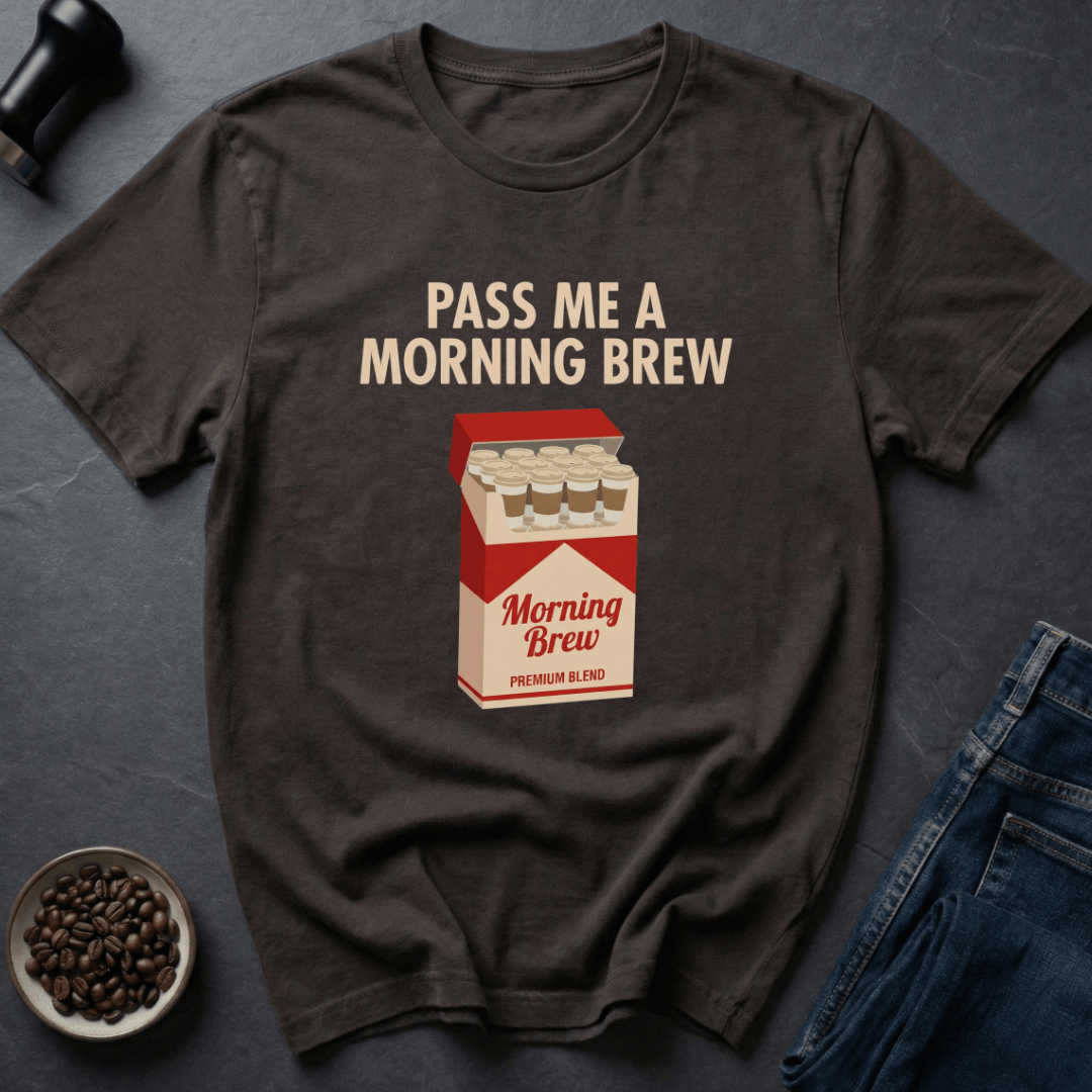 Coffee graphic Morning Brew T-Shirt in by Caffeine Dept