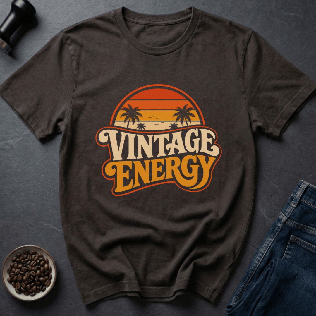 Coffee graphic Retro Power T-Shirt in by Caffeine Dept