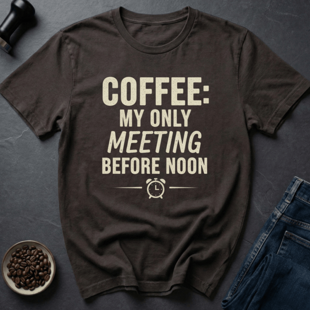 Coffee graphic Coffee Meeting T-Shirt in by Caffeine Dept