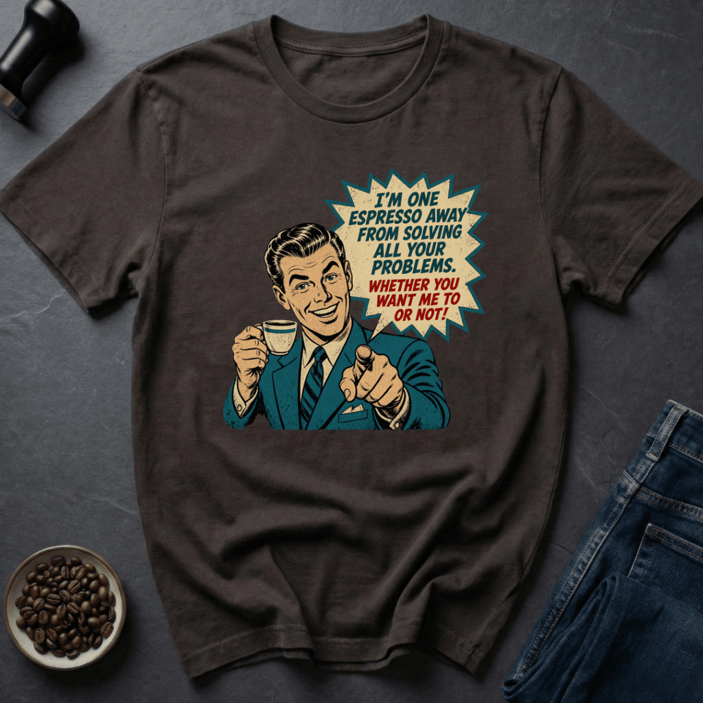 Coffee graphic Espresso Genius T-Shirt in by Caffeine Dept