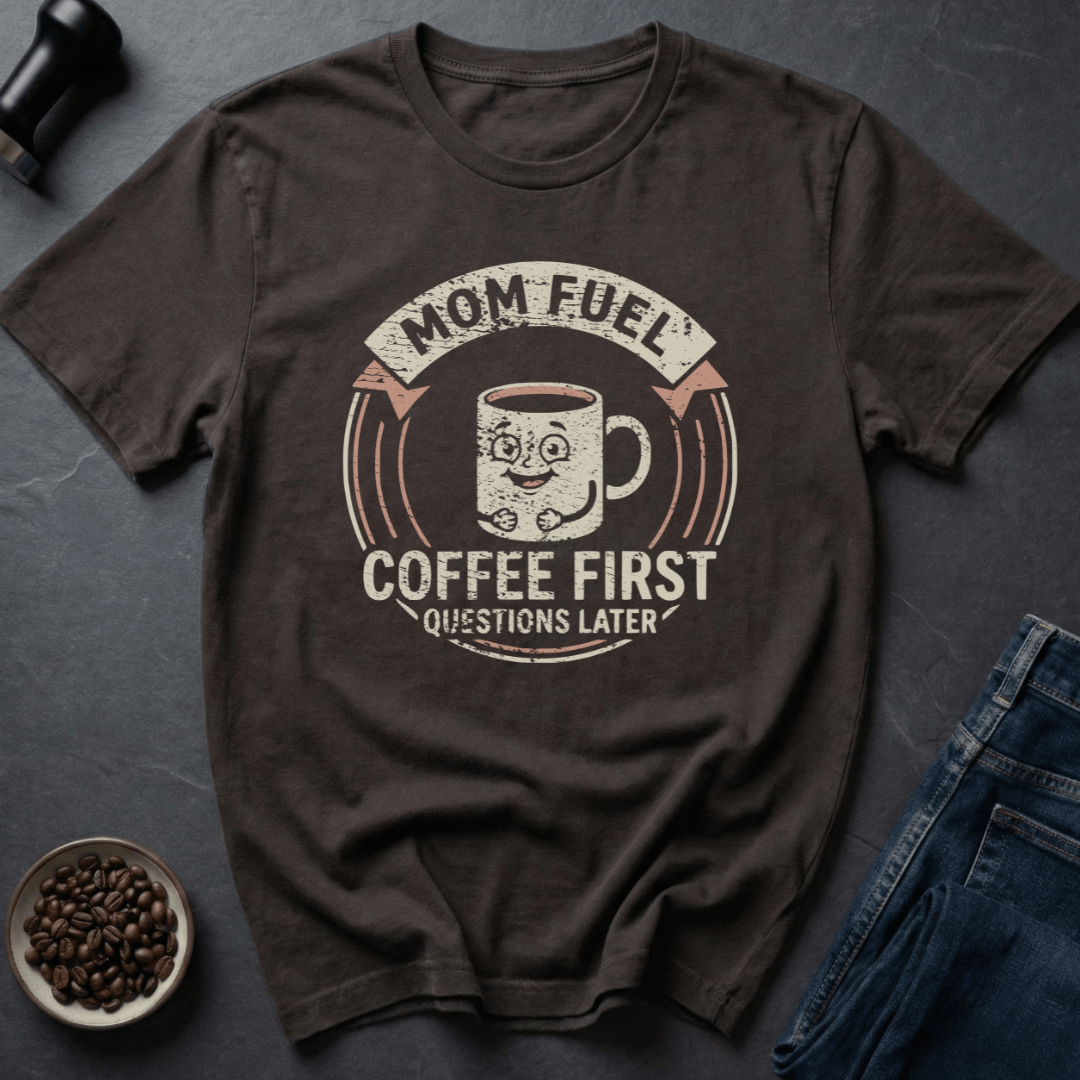 Coffee graphic Coffee First T-Shirt in by Caffeine Dept