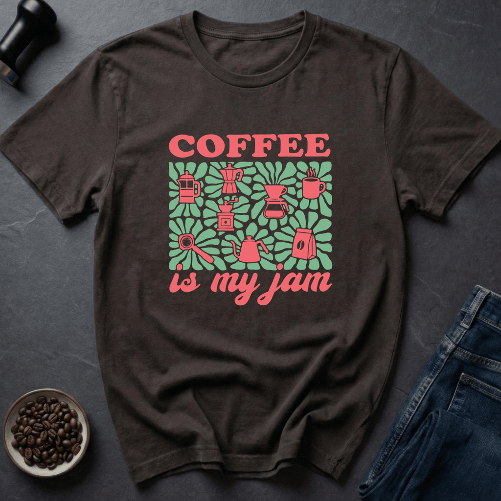 Coffee graphic Brew Mood T-Shirt in by Caffeine Dept