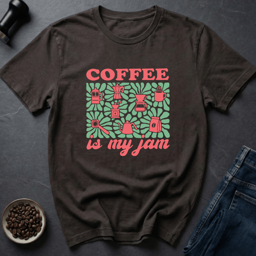 Coffee graphic Brew Mood T-Shirt in by Caffeine Dept