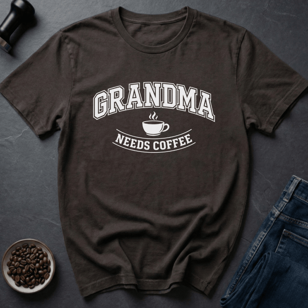 Coffee graphic Grandma Coffee T-Shirt in by Caffeine Dept