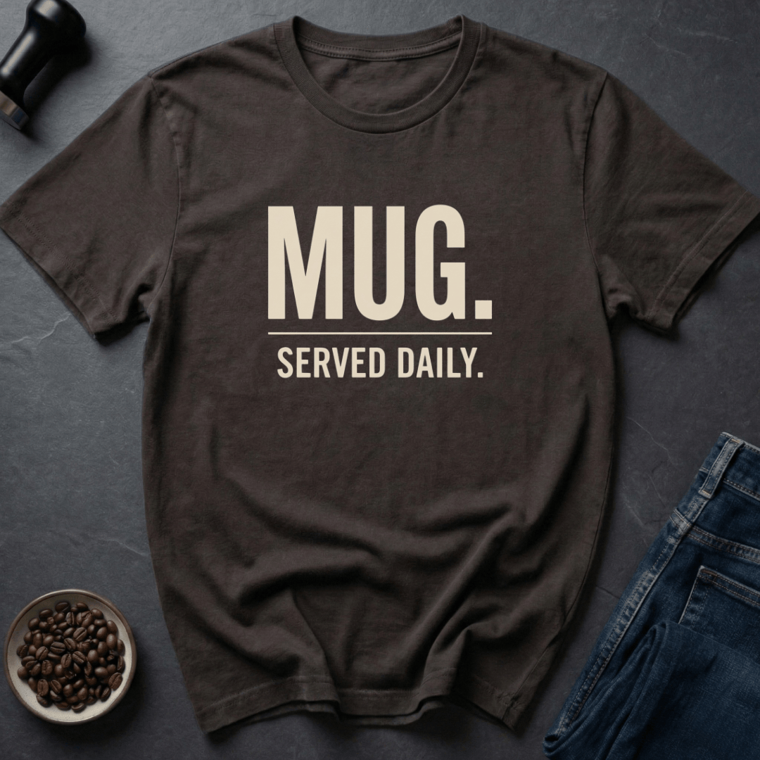 Coffee graphic Mug Life T-Shirt in by Caffeine Dept