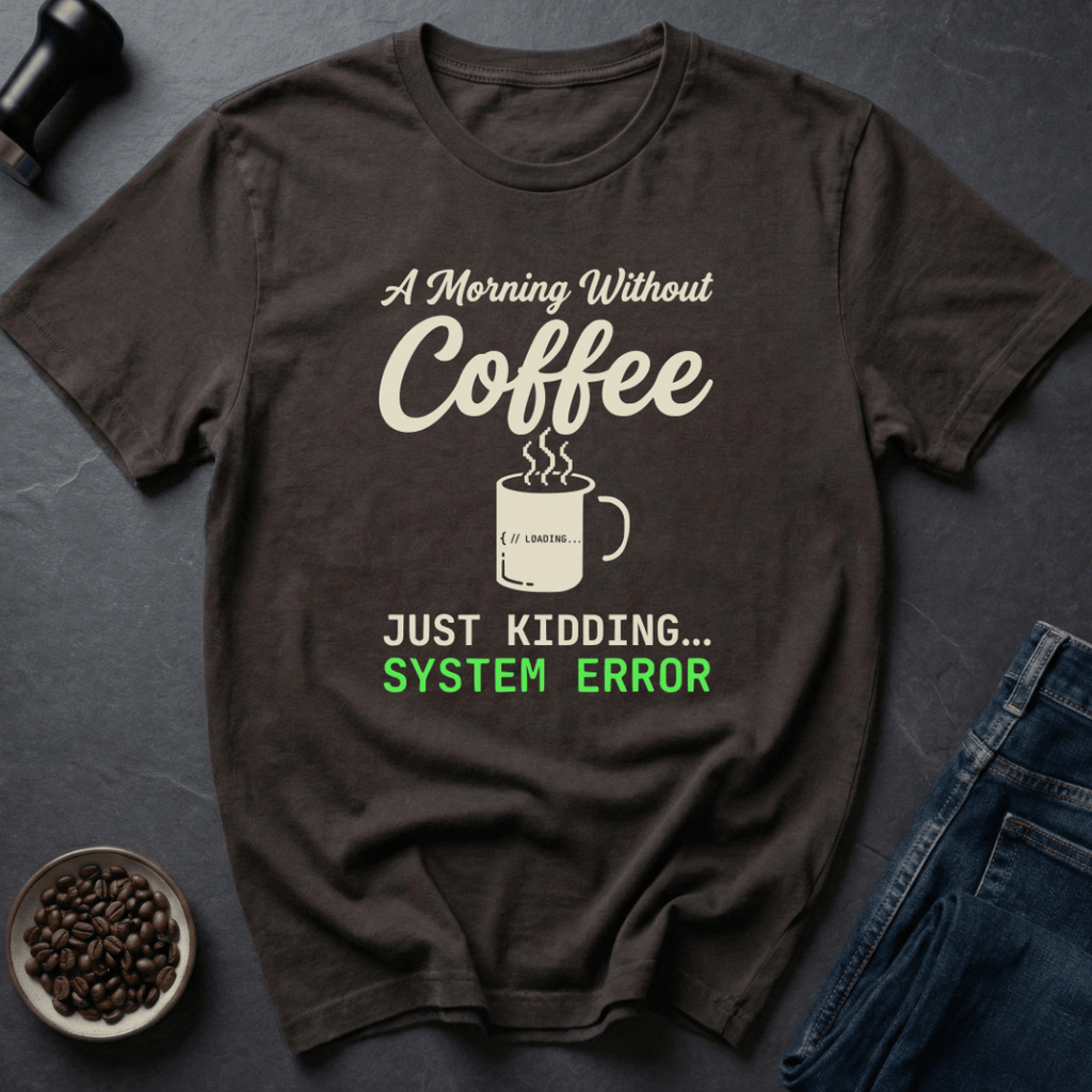 Coffee graphic Coffee Not Found T-Shirt in by Caffeine Dept