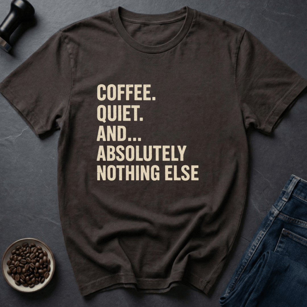 Coffee graphic Coffee Only T-Shirt in by Caffeine Dept