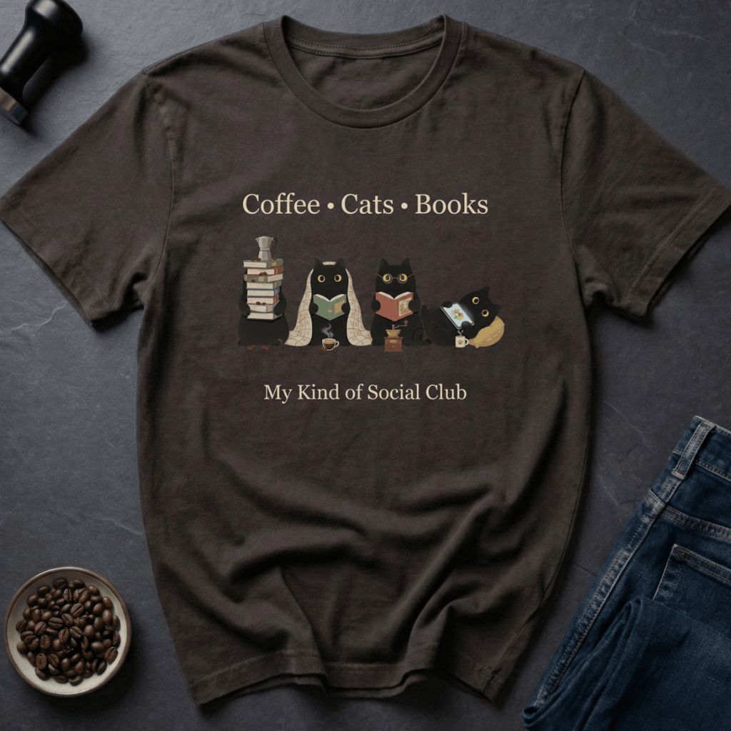Coffee graphic Cozy Creature T-Shirt in by Caffeine Dept