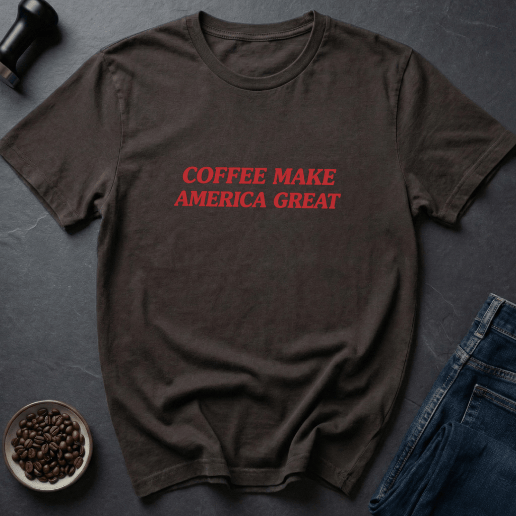 Coffee graphic Bean Nation T-Shirt in by Caffeine Dept