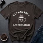Coffee graphic Grandpa Grind T-Shirt in by Caffeine Dept