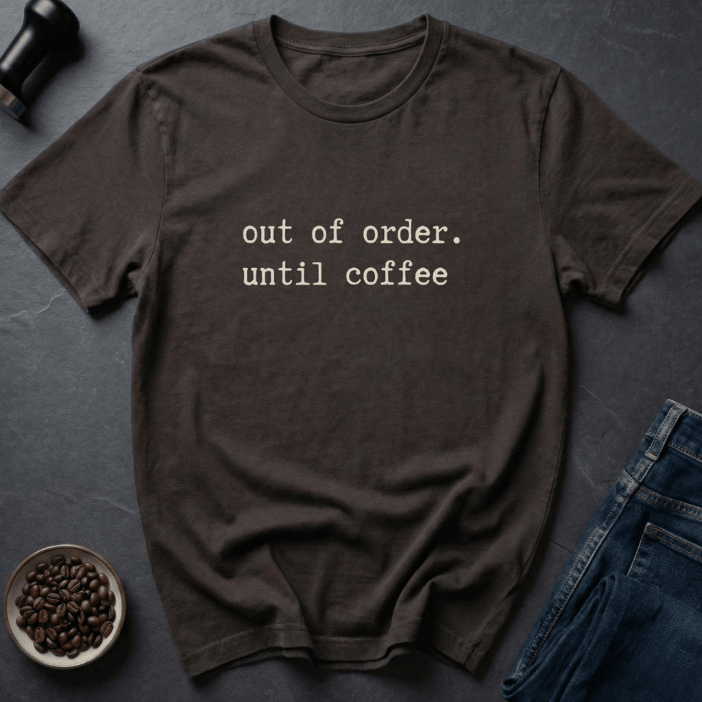 Coffee graphic Out Order T-Shirt in by Caffeine Dept