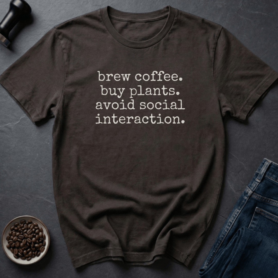 Coffee graphic Coffee Plants Repeat T-Shirt in by Caffeine Dept