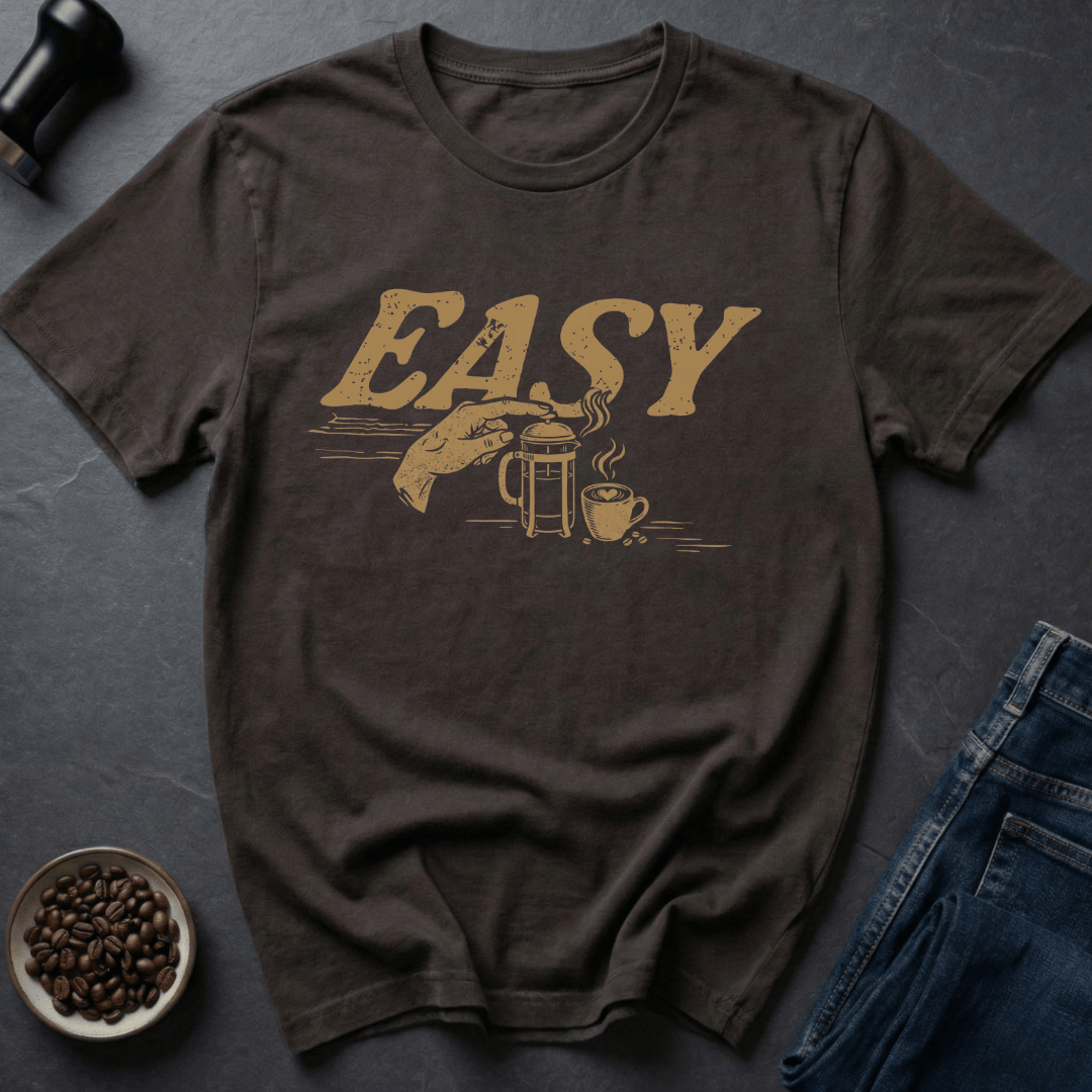 Coffee graphic Easy Brew T-Shirt in by Caffeine Dept