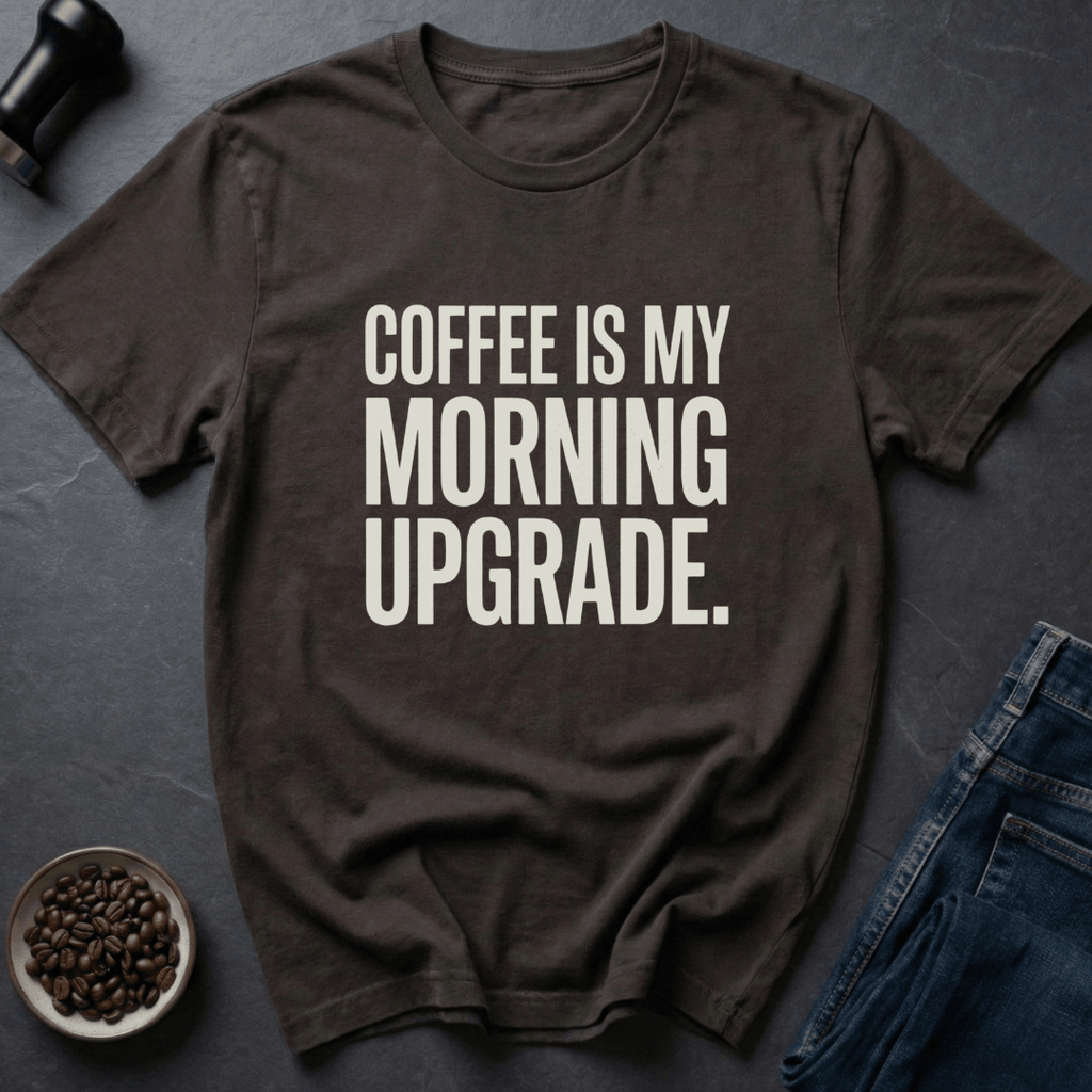 Coffee graphic Coffee Upgrade T-Shirt in by Caffeine Dept