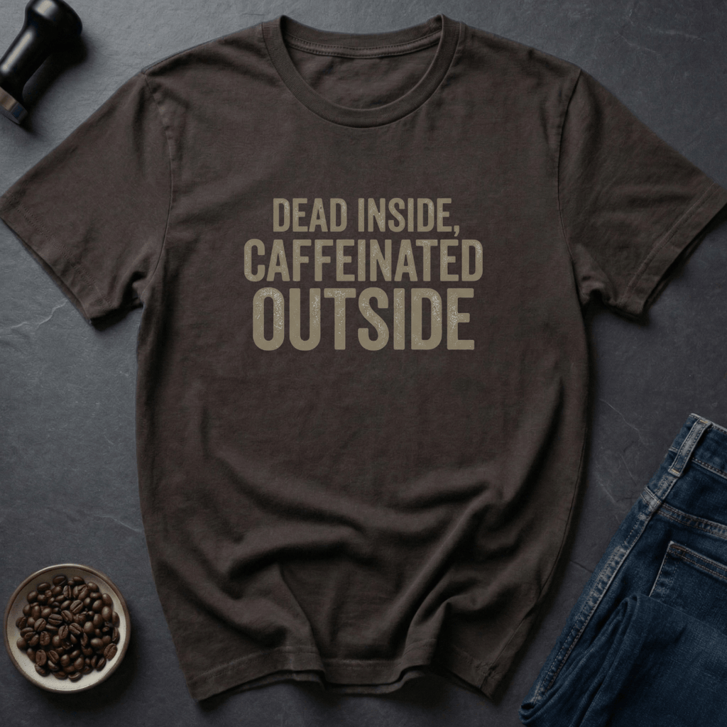 Coffee graphic Alive-ish T-Shirt in by Caffeine Dept