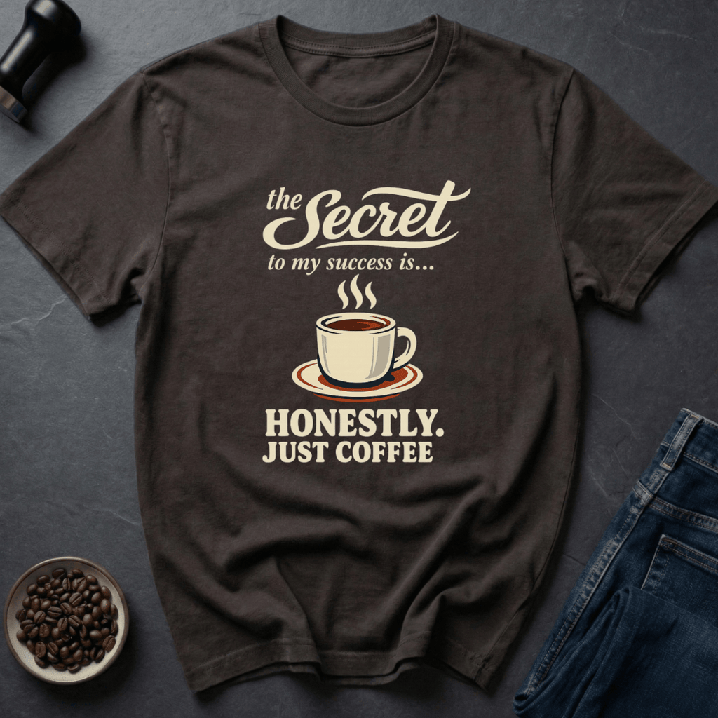 Coffee graphic Coffee Secret T-Shirt in by Caffeine Dept
