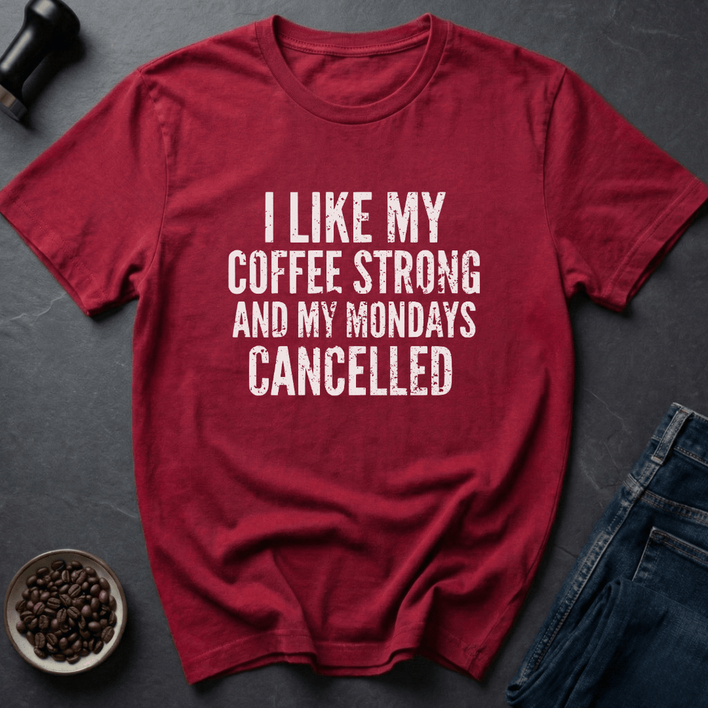 Coffee graphic Monday Survival T-Shirt in by Caffeine Dept