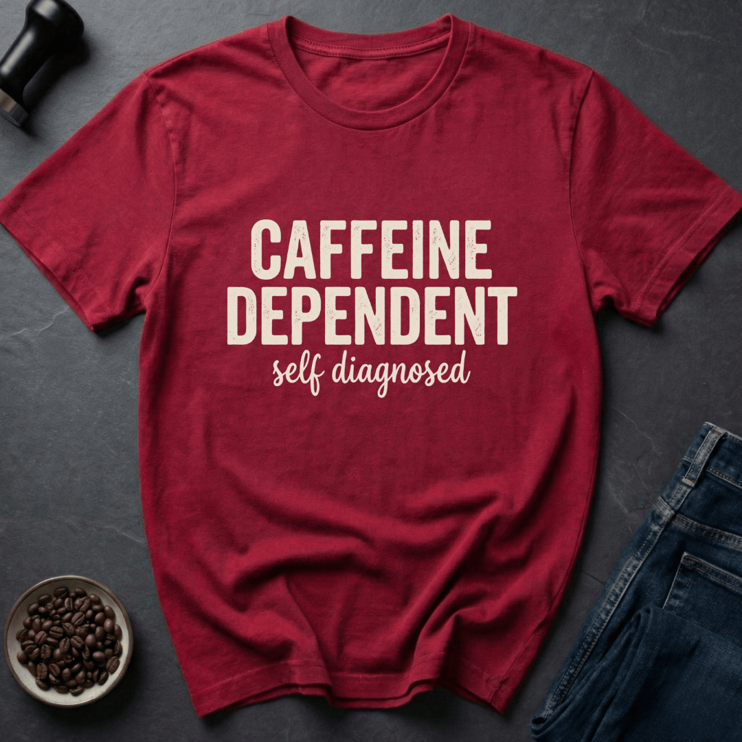 Coffee graphic Coffee Addict T-Shirt in by Caffeine Dept