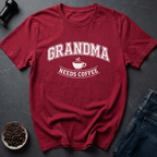 Coffee graphic Grandma Coffee T-Shirt in by Caffeine Dept