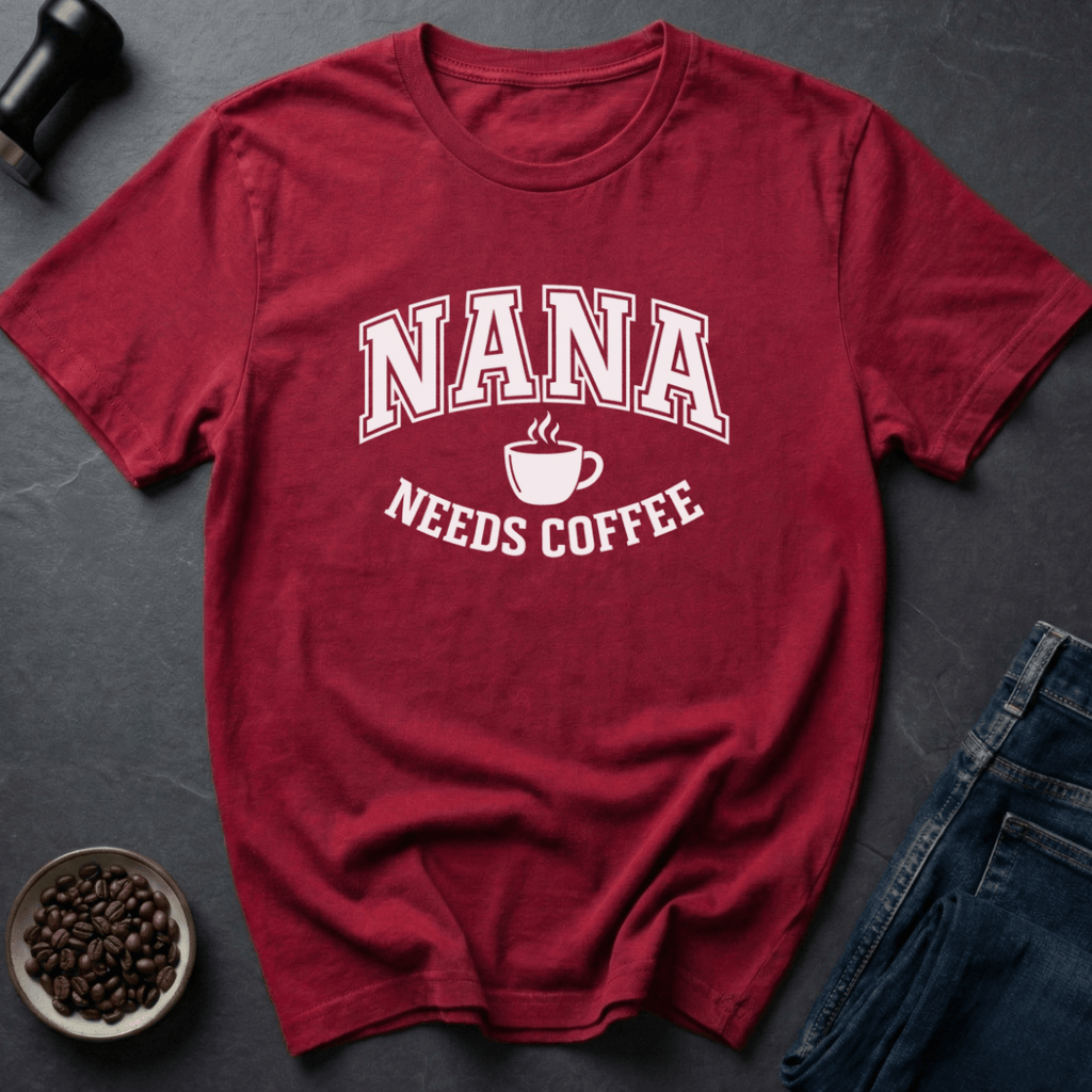 Coffee graphic Nana Coffee T-Shirt in by Caffeine Dept