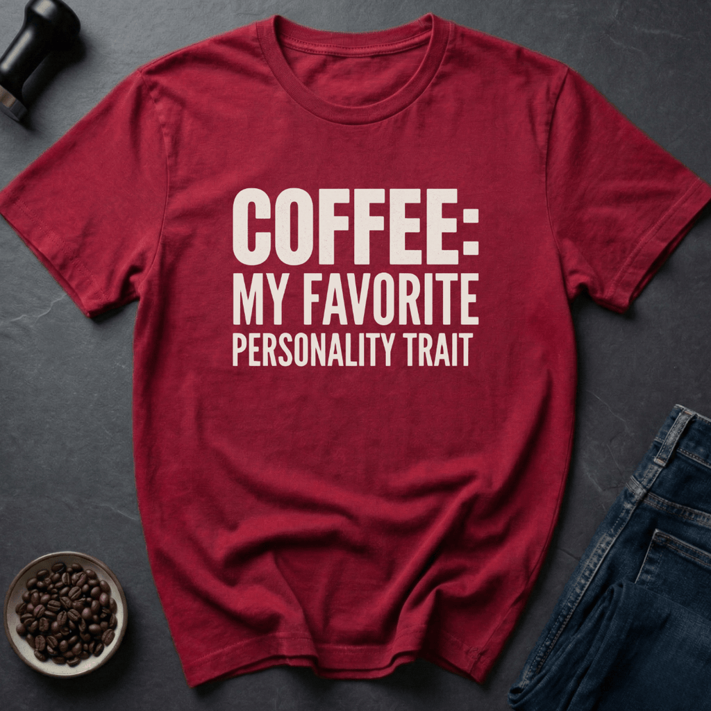 Coffee graphic Trait Coffee T-Shirt in by Caffeine Dept