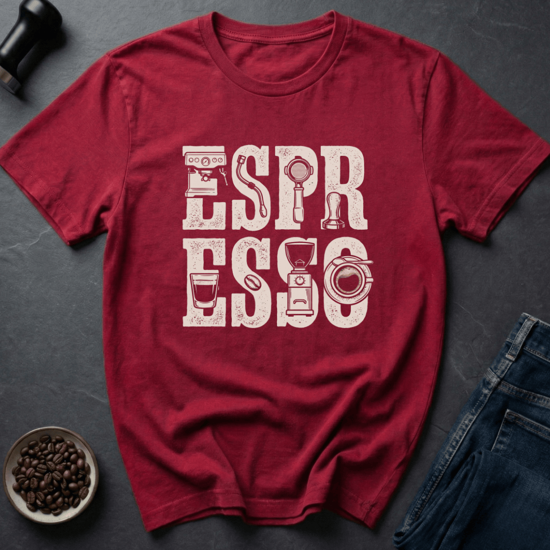 Coffee graphic Espresso Life T-Shirt in by Caffeine Dept