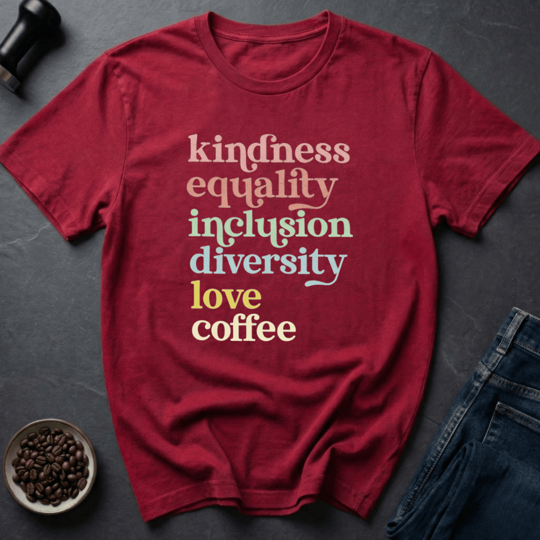 Coffee graphic Kind Coffee T-Shirt in by Caffeine Dept