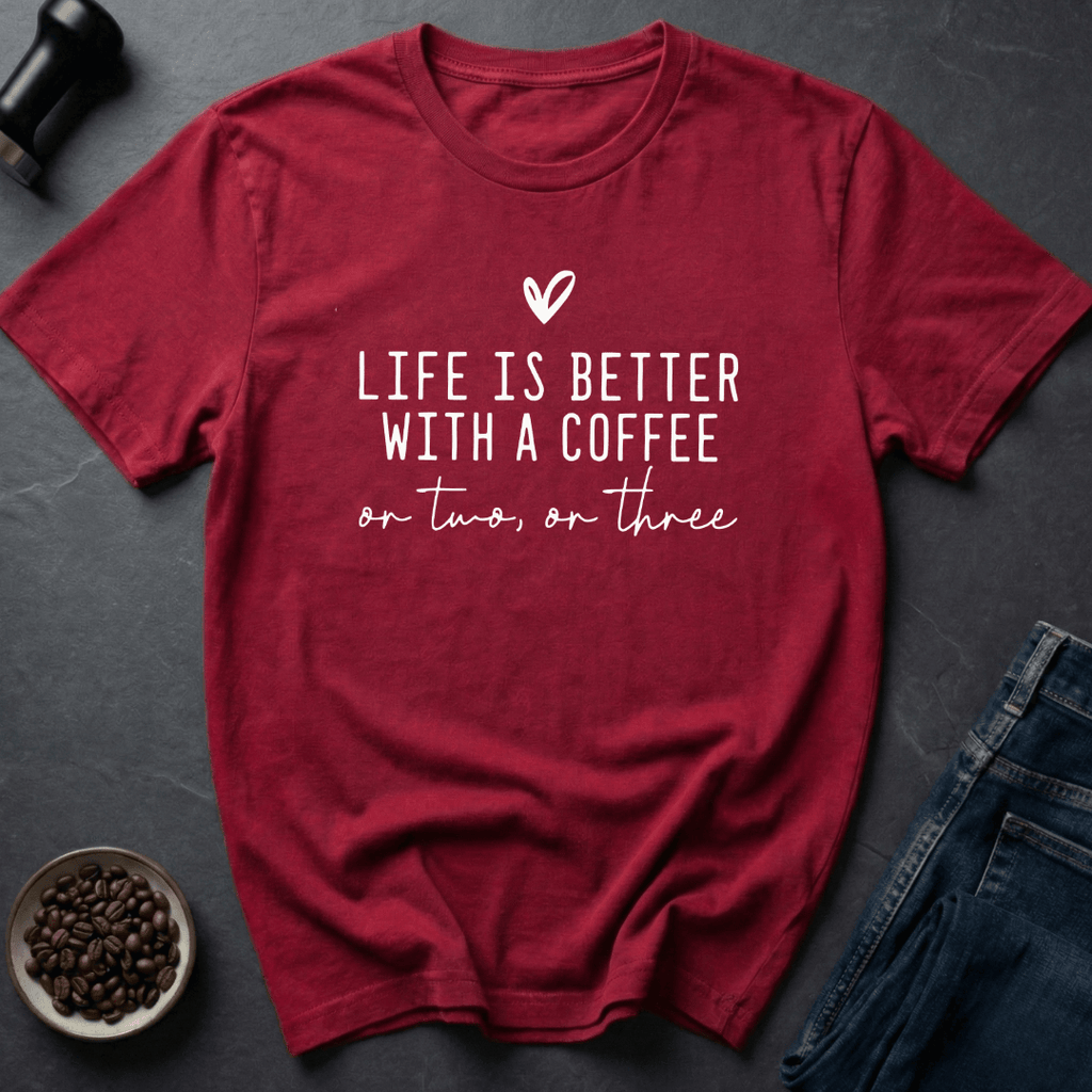 Coffee graphic More Coffee T-Shirt in by Caffeine Dept