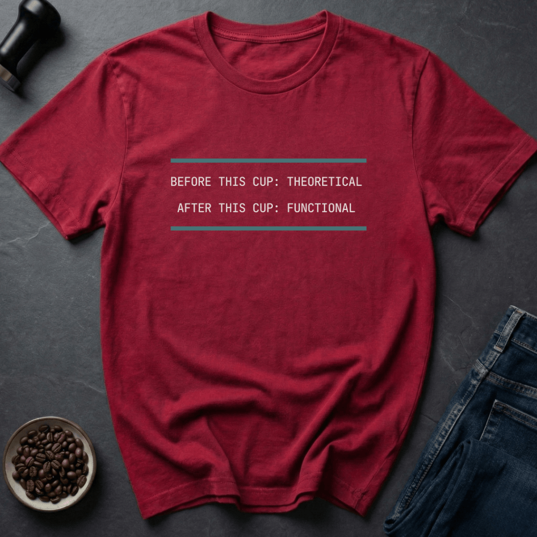 Coffee graphic Cup Functional T-Shirt in by Caffeine Dept