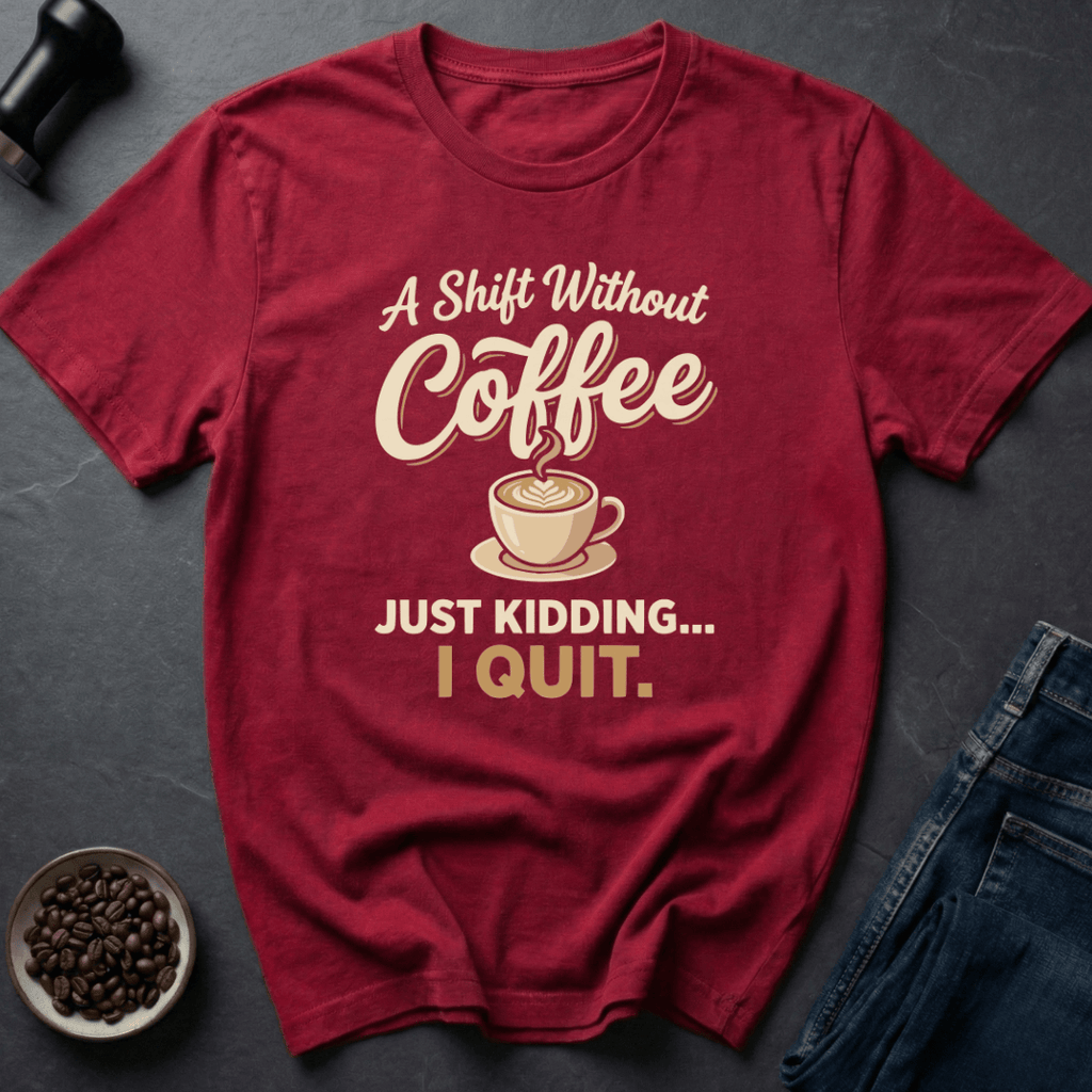 Coffee graphic Shift Fuel T-Shirt in by Caffeine Dept