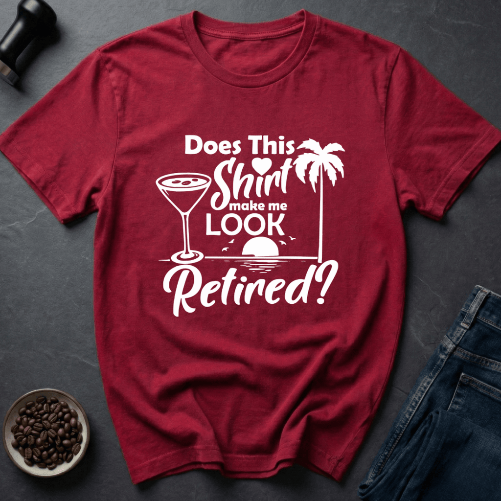 Coffee graphic Retired Life T-Shirt in by Caffeine Dept