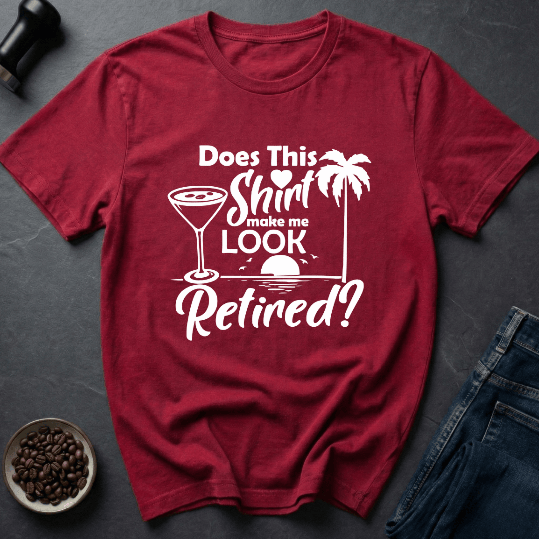 Coffee graphic Retired Life T-Shirt in by Caffeine Dept