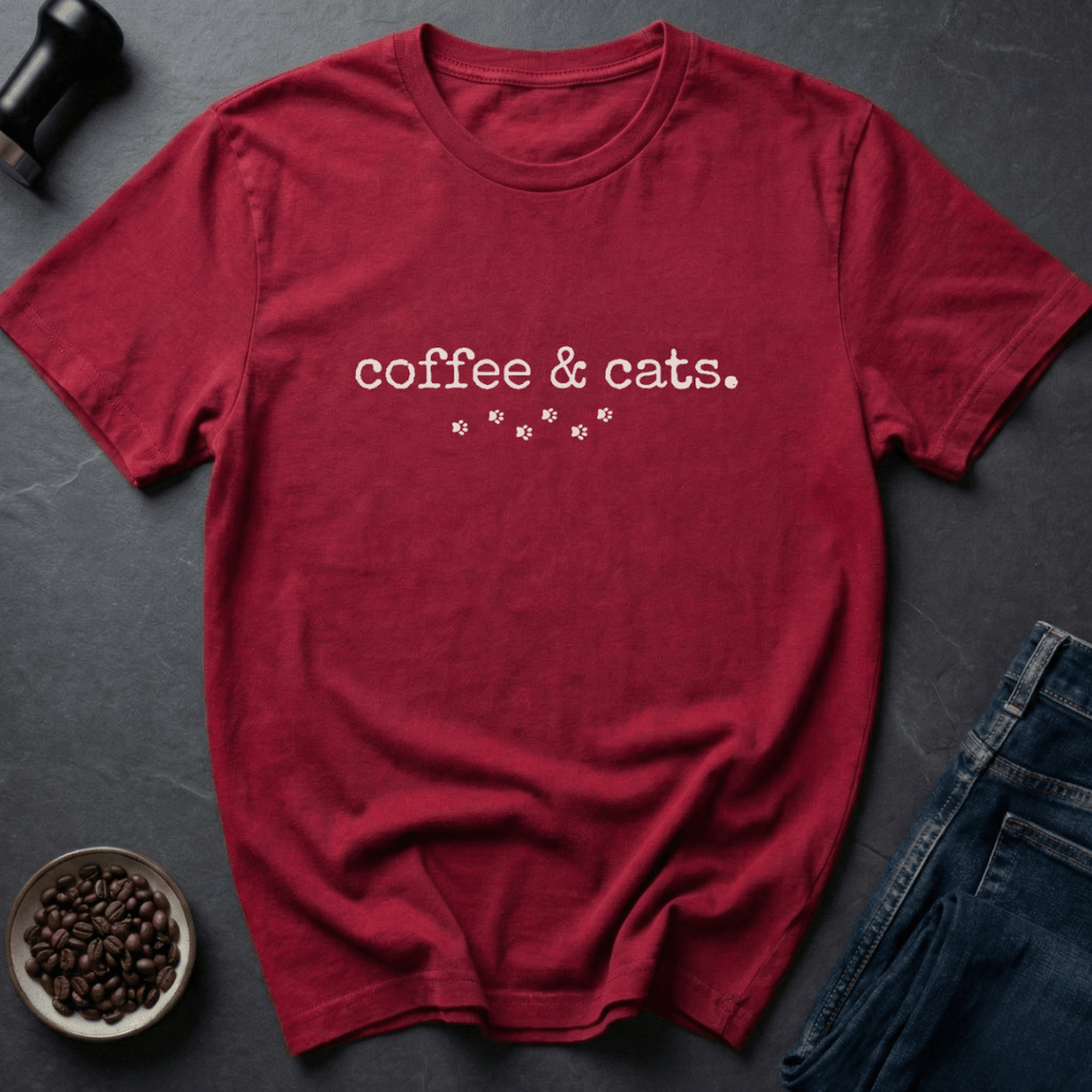 Coffee graphic Coffee Cats T-Shirt in by Caffeine Dept