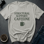 Coffee graphic Caffeine Support T-Shirt in by Caffeine Dept
