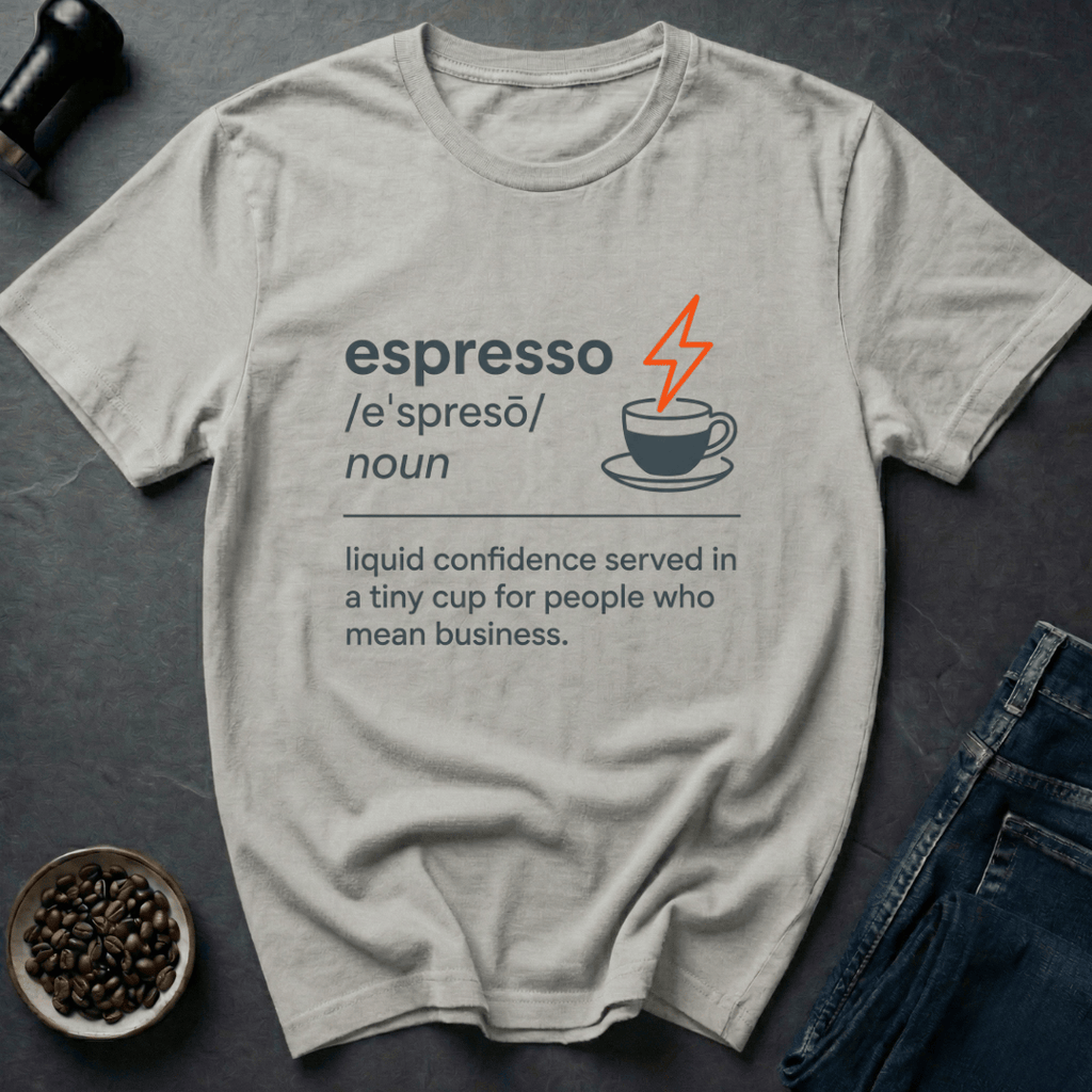 Coffee graphic Espresso Power T-Shirt in by Caffeine Dept