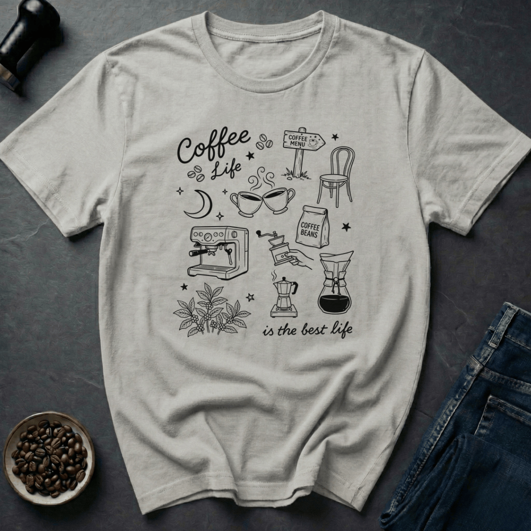 Coffee graphic Coffee Vibes T-Shirt in by Caffeine Dept